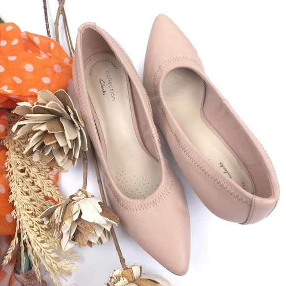 Clarks Blush Pink Women's Heels - Picture 3 of 9